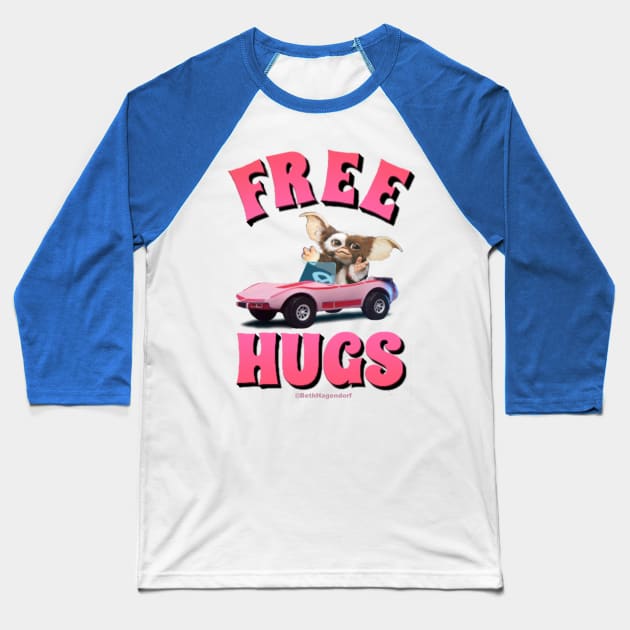 Free Hugs Baseball T-Shirt by BethHagendorf